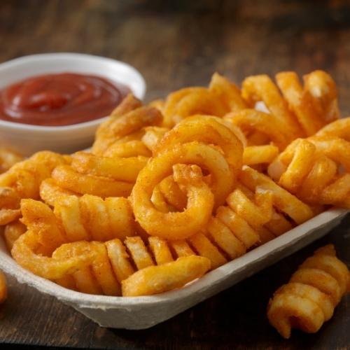 Curly Fries with Cheese