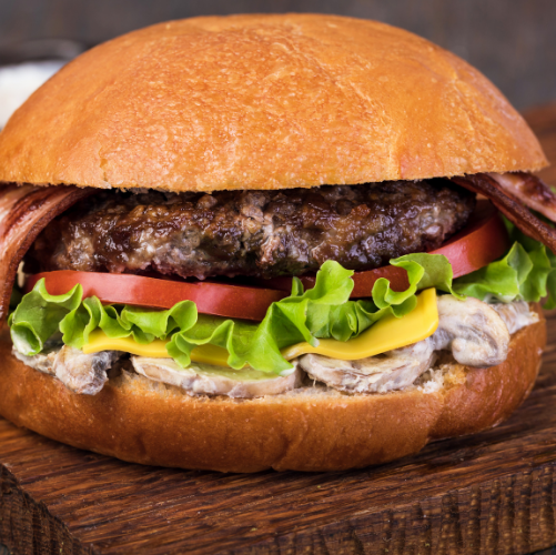 Half Pounder Burger with Chips