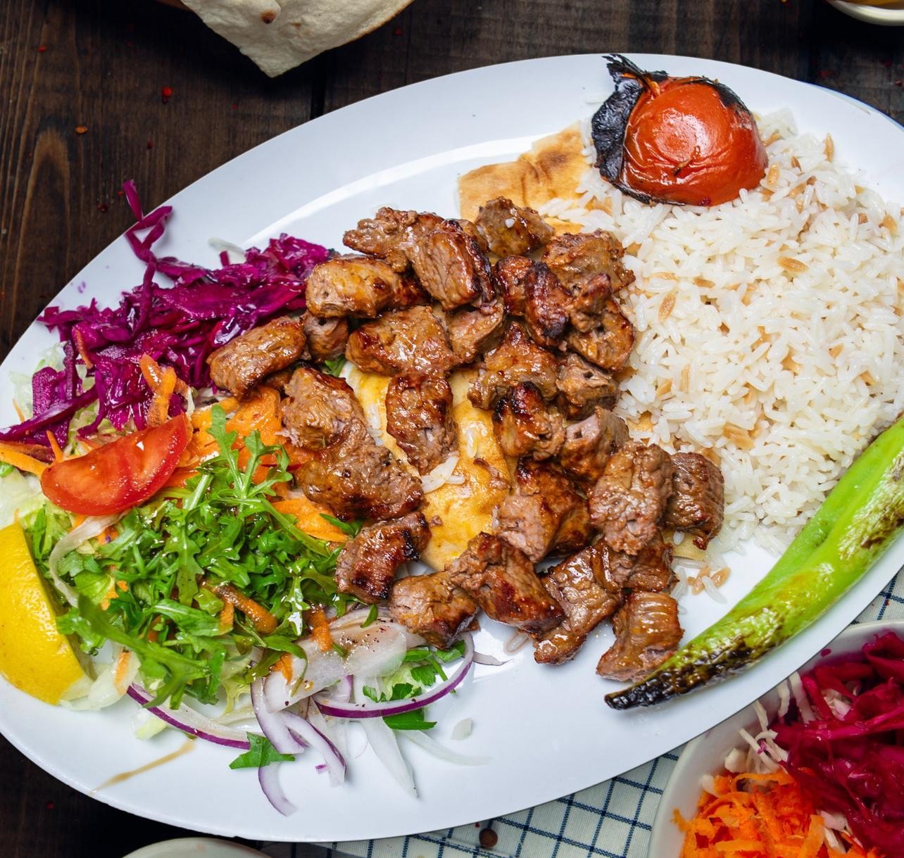 Med Lamb Shish Kebab