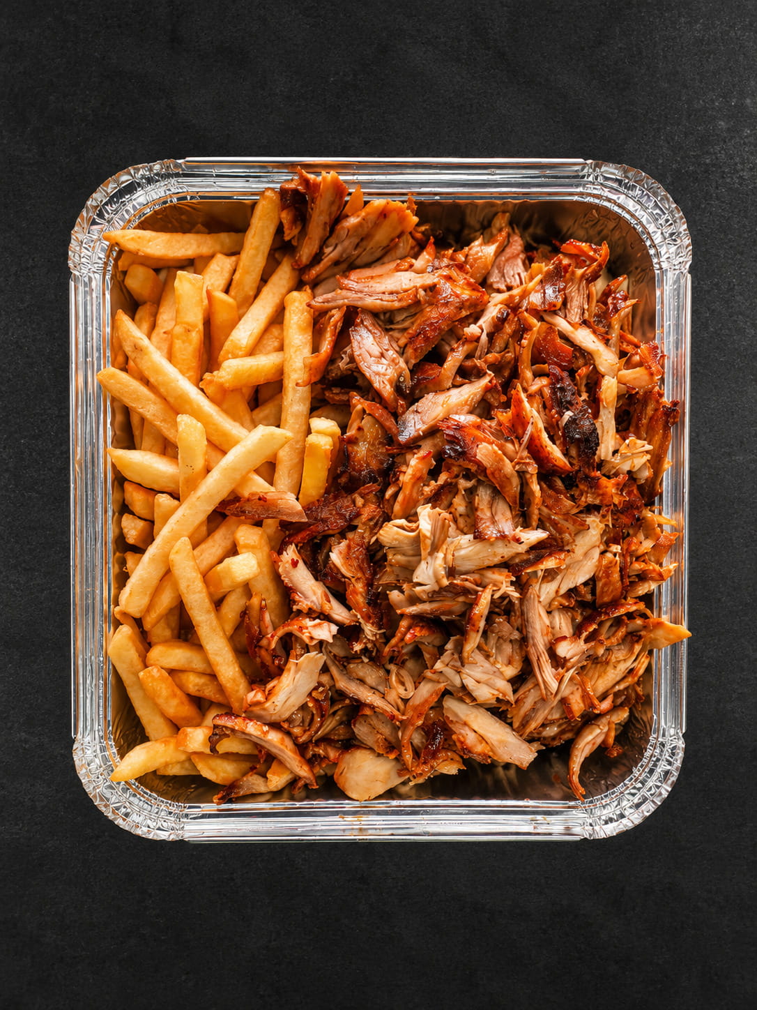 Med Chicken Doner Meat and Chips