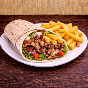 Doner Roll with Chips